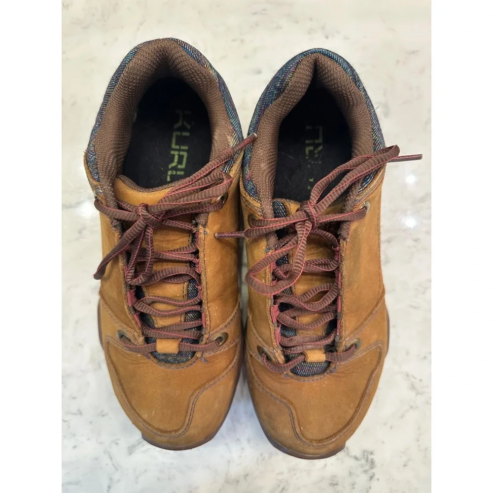 Kuru Kruzr II Tan Leather Hiking‎ Shoes Womens 7.5 Orthopedic Trail Gorpcore